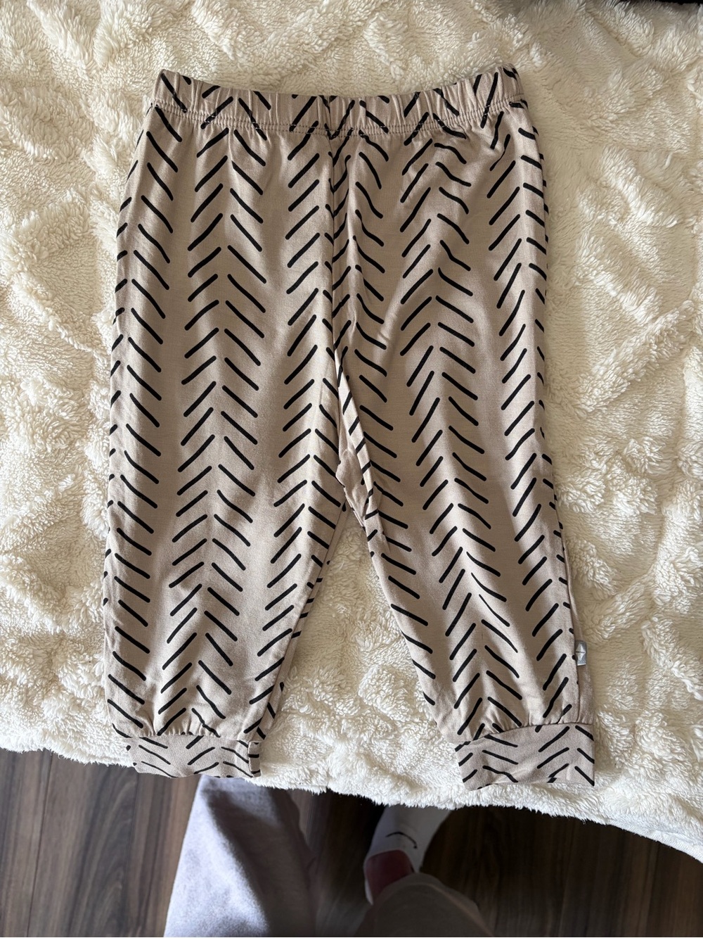 Kyte BABY Taupe Herringbone Pants